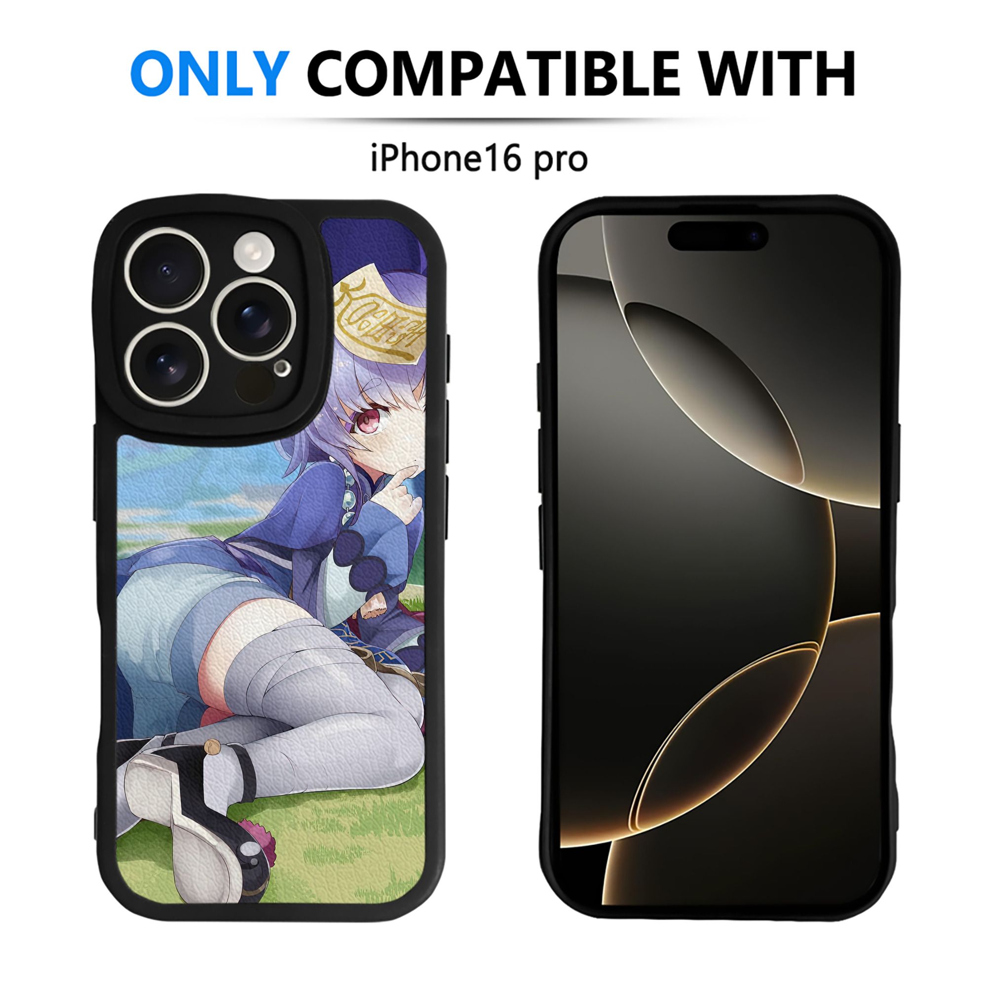 げんし神 genshin 【iPhone 16シリーズ対応】シリコンスマホケース（レザー調） 材質：シリコン